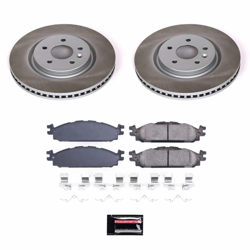 Picture of Power Stop 11-19 Lincoln MKT Front Semi-Coated Rotor Kit