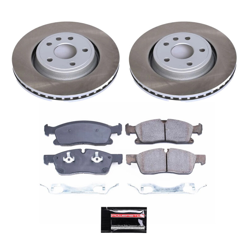 Picture of Power Stop 13-15 Jeep Grand Cherokee Front Semi-Coated Rotor Kit