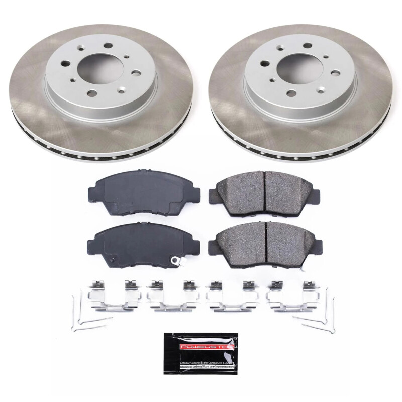 Picture of Power Stop 03-05 Honda Civic Front Semi-Coated Rotor Kit
