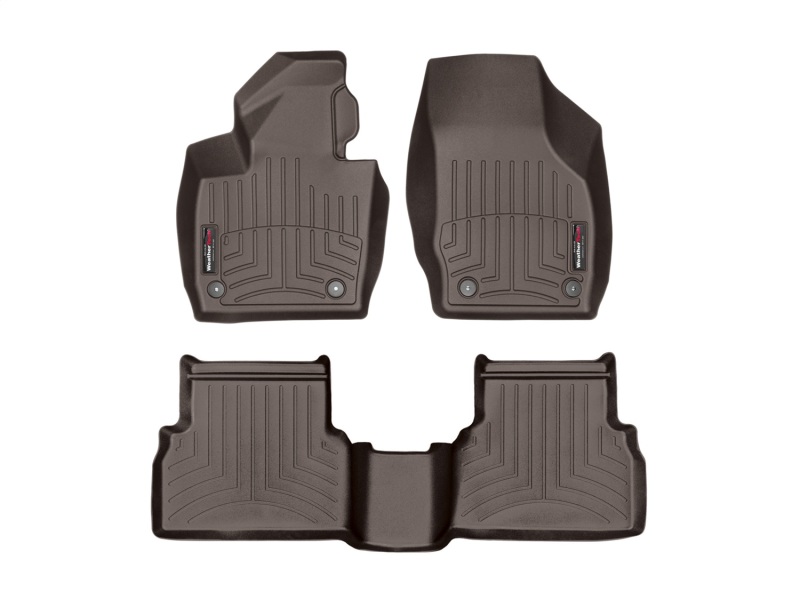 Picture of WeatherTech 2015+ Audi Q3 Front and Rear FloorLiner - Cocoa