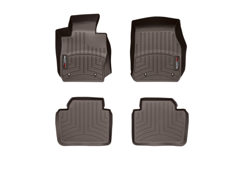 Picture of WeatherTech 2012+ BMW 3-Series Front and Rear FloorLiner - Cocoa