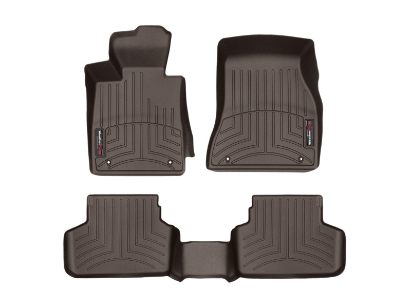 Picture of WeatherTech 2017+ BMW 5-Series Front And Rear FloorLiner - Cocoa (xDrive Only - Does Not Fit RWD)