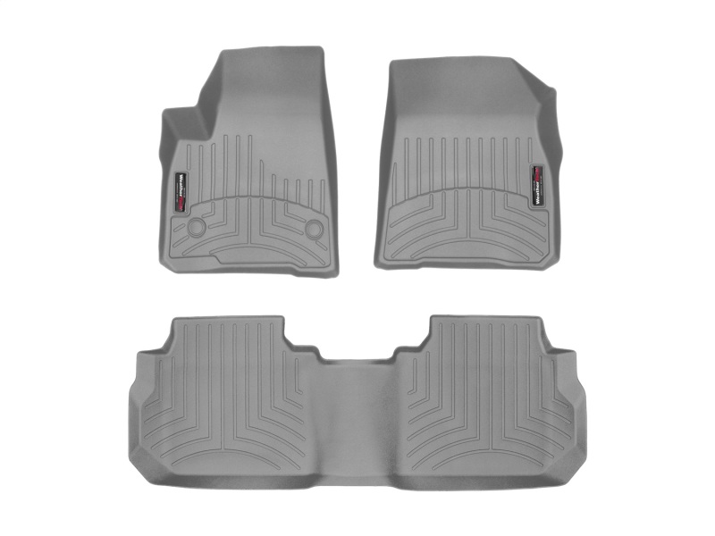 Picture of WeatherTech 17+ Cadillac XT5 Front and Rear FloorLiner - Grey