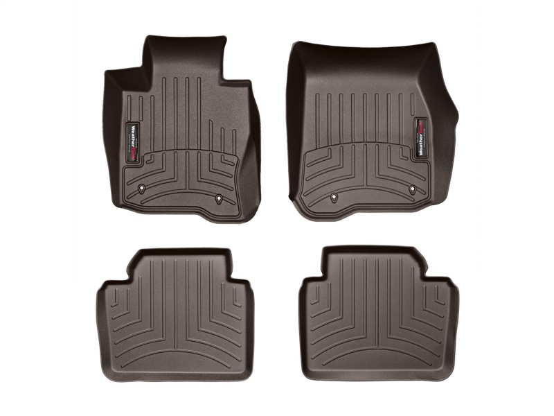 Picture of WeatherTech 2012+ BMW 3-Series Front & Rear FloorLiner - Cocoa