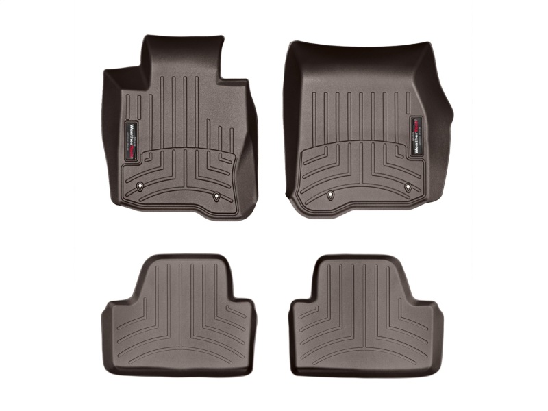 Picture of WeatherTech 2014+ BMW 4-Series Front & Rear FloorLiner - Cocoa