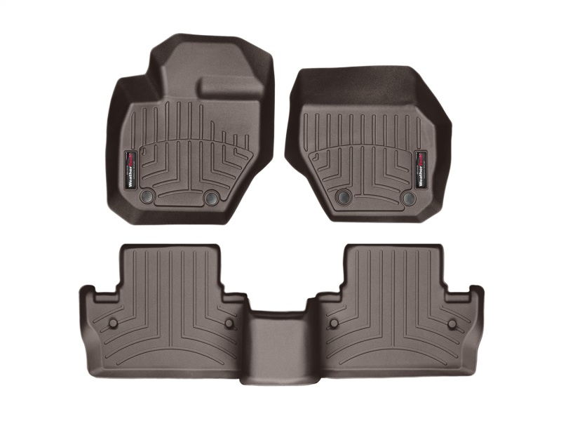 Picture of WeatherTech 2010+ Volvo XC60 Front & Rear FloorLiner - Cocoa