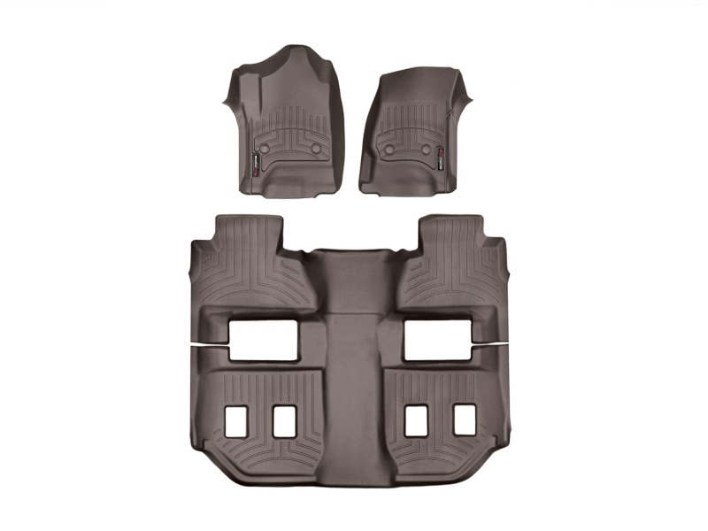 Picture of WeatherTech 2017+ Audi A4 Front & Rear FloorLiner - Cocoa