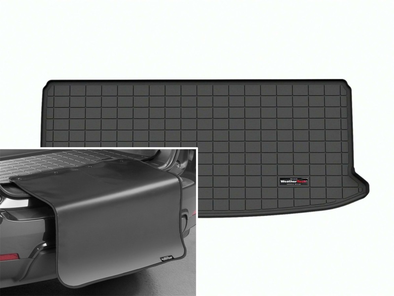 Picture of WeatherTech 2024 Toyota Grand Highlander (Incl. Hybrid) Cargo Liner w/ Bumper Protector - Black