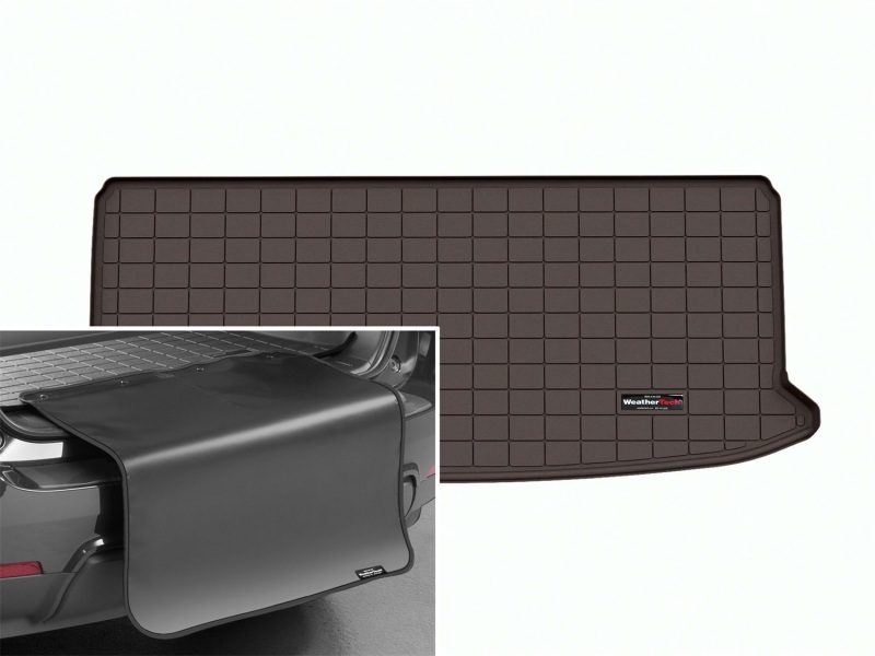 Picture of WeatherTech 2024 Toyota Grand Highlander (Incl. Hybrid) Cargo Liner w/ Bumper Protector - Cocoa