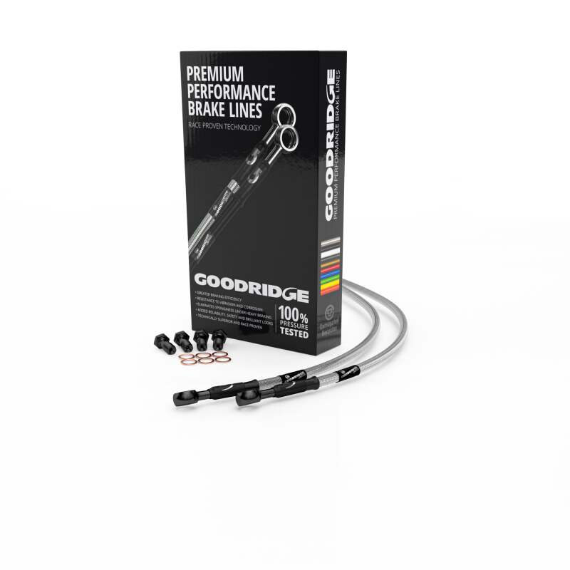 Picture of Goodridge 06-14 Harley-Davidson FXDC Clear Front Brake Line w/Black Fitting