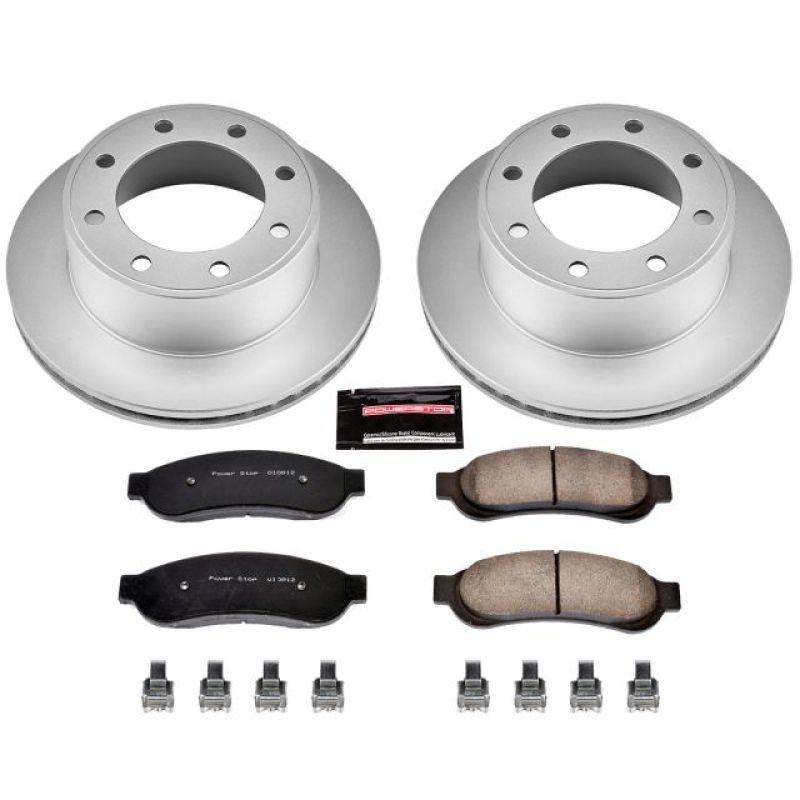 Picture of Power Stop 05-07 Ford F-350 Super Duty Rear Z17 Coated Brake Kit