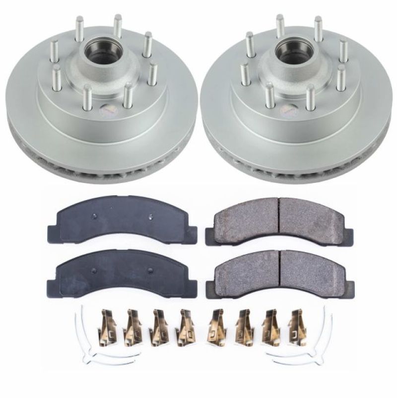 Picture of Power Stop 03-04 Ford F-350 Super Duty Front Z17 Coated Brake Kit
