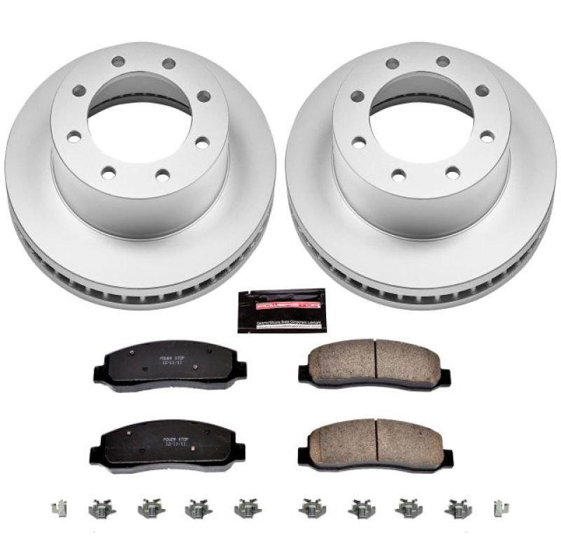 Picture of Power Stop 10-11 Ford F-350 Super Duty Front Z17 Coated Brake Kit