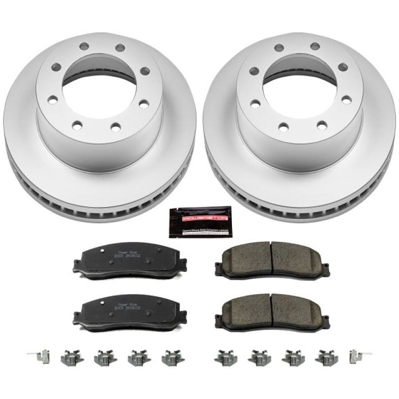 Picture of Power Stop 2012 Ford F-350 Super Duty Front Z17 Coated Brake Kit