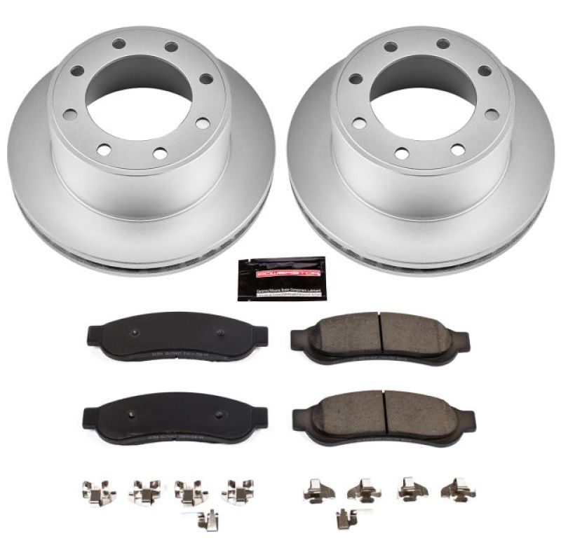 Picture of Power Stop 10-12 Ford F-350 Super Duty Rear Z17 Coated Brake Kit