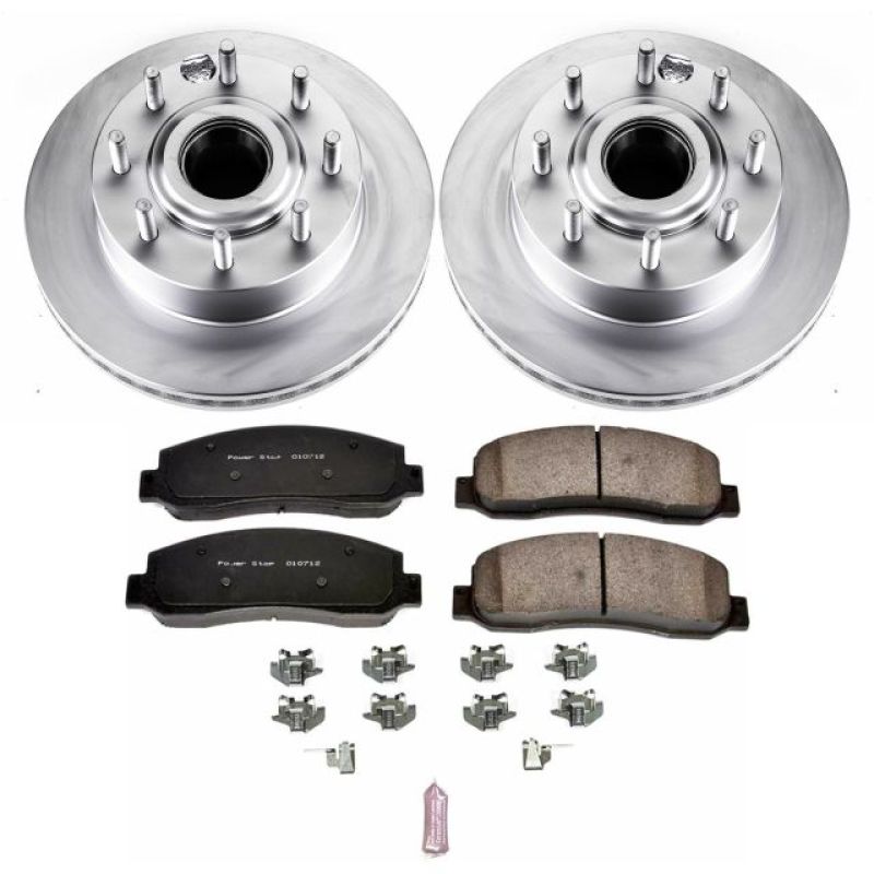 Picture of Power Stop 07-10 Ford F-350 Super Duty Front Z17 Coated Brake Kit
