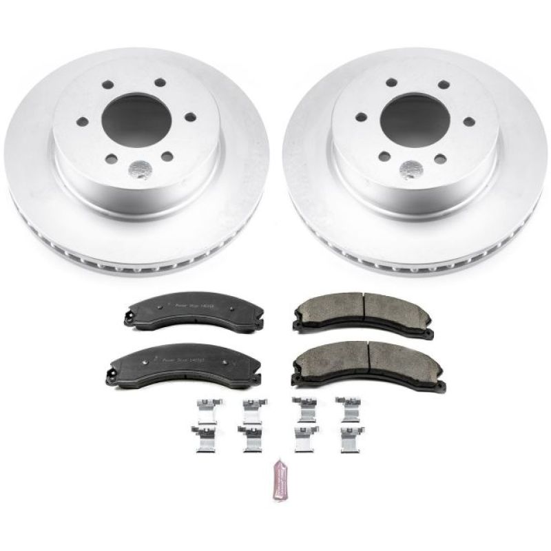Picture of Power Stop 16-22 Nissan Titan XD Front Z17 Coated Brake Kit