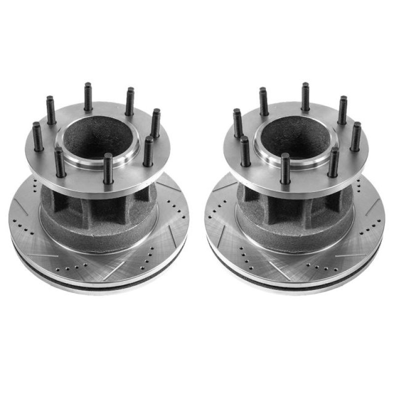 Picture of Power Stop 08-2012 Ford F-350 Super Duty Front Drilled & Slotted Rotor - Pair