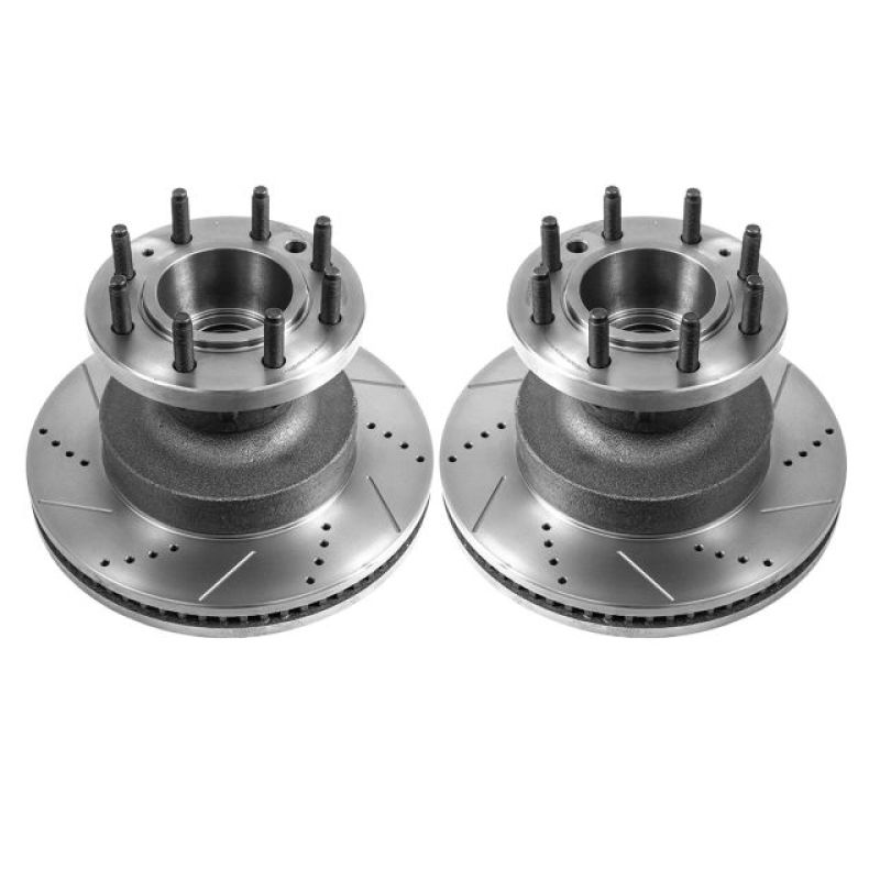 Picture of Power Stop 21-22 Ford E-450 Super Duty Front Drilled & Slotted Rotor - Pair