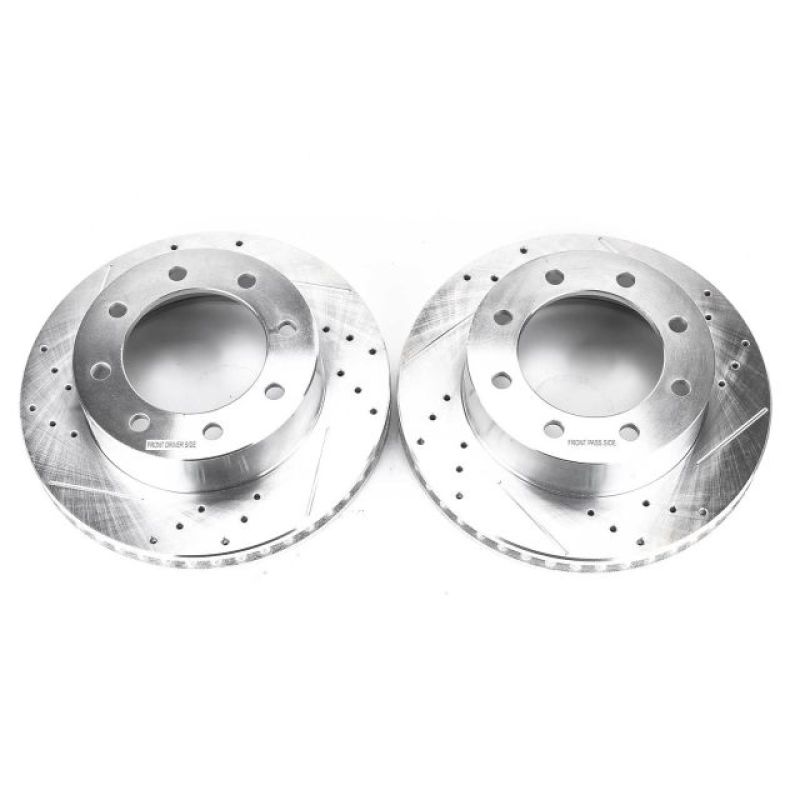Picture of Power Stop 10-12 Ford F-450 Super Duty Front Drilled & Slotted Rotor - Pair