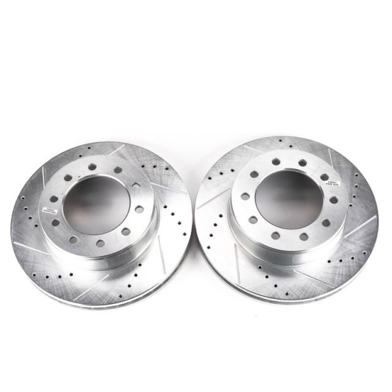 Picture of Power Stop 05-16 Ford F-550 Super Duty Front Drilled & Slotted Rotor - Pair