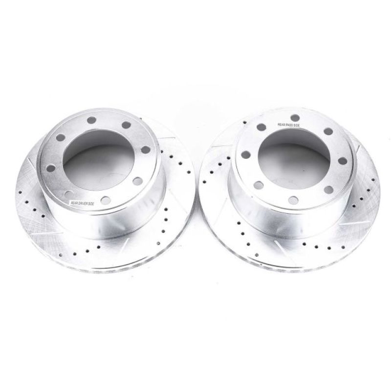 Picture of Power Stop 05-2012 Ford F-350 Super Duty Rear Drilled & Slotted Rotor - Pair