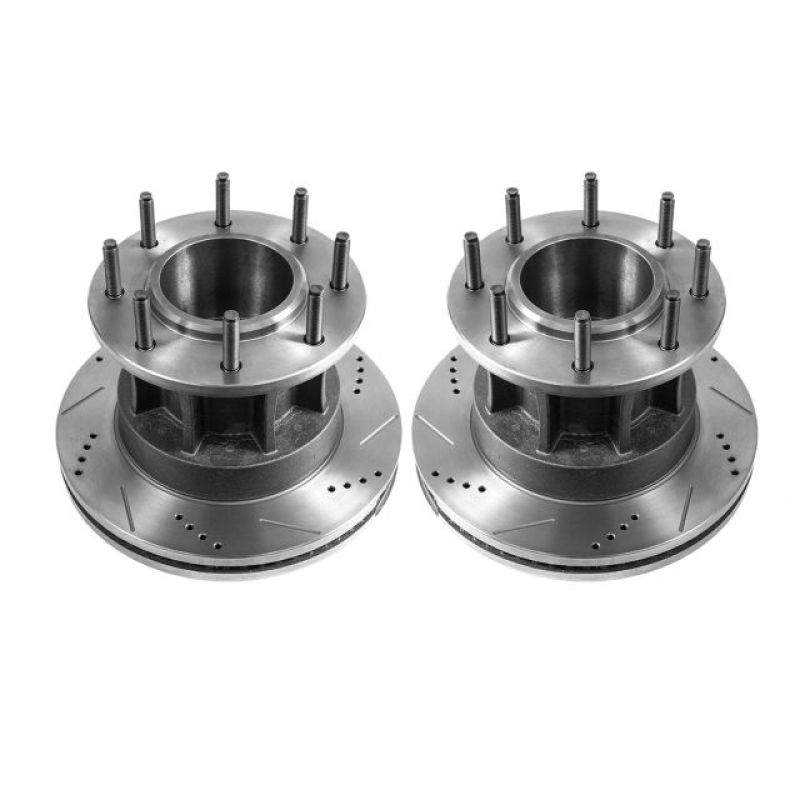 Picture of Power Stop 05-07 Ford F-350 Super Duty Front Drilled & Slotted Rotor - Pair