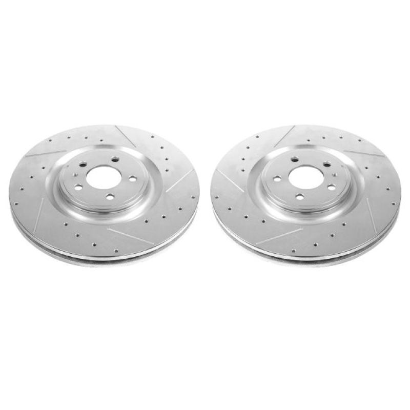 Picture of Power Stop 13-14 Ford Mustang Front Drilled & Slotted Rotor - Pair