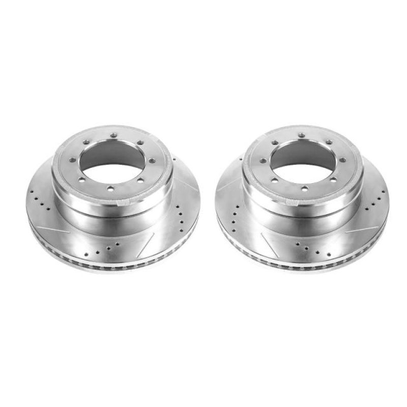 Picture of Power Stop 13-16 Ford F-450 Super Duty Rear Drilled & Slotted Rotor - Pair