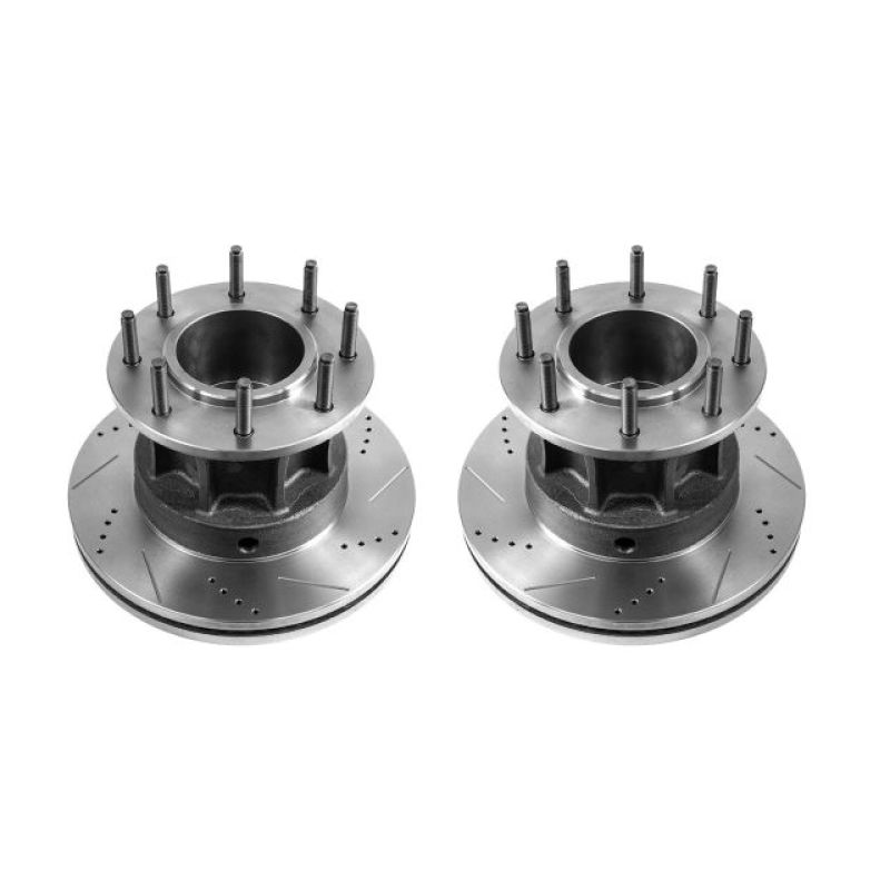 Picture of Power Stop 13-16 Ford F-350 Super Duty Front Drilled & Slotted Rotor - Pair