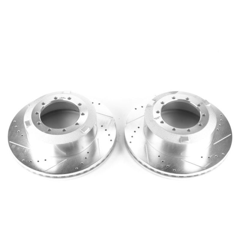 Picture of Power Stop 17-22 Ford F-550 Super Duty Rear Drilled & Slotted Rotor - Pair