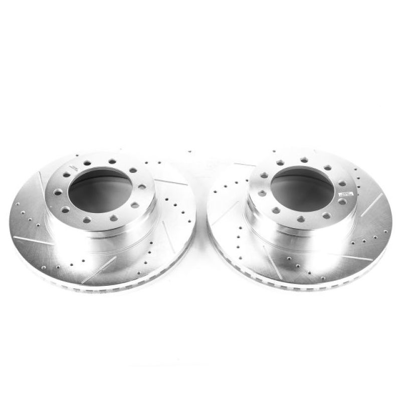 Picture of Power Stop 17-20 Ford F-550 Super Duty Front Drilled & Slotted Rotor - Pair