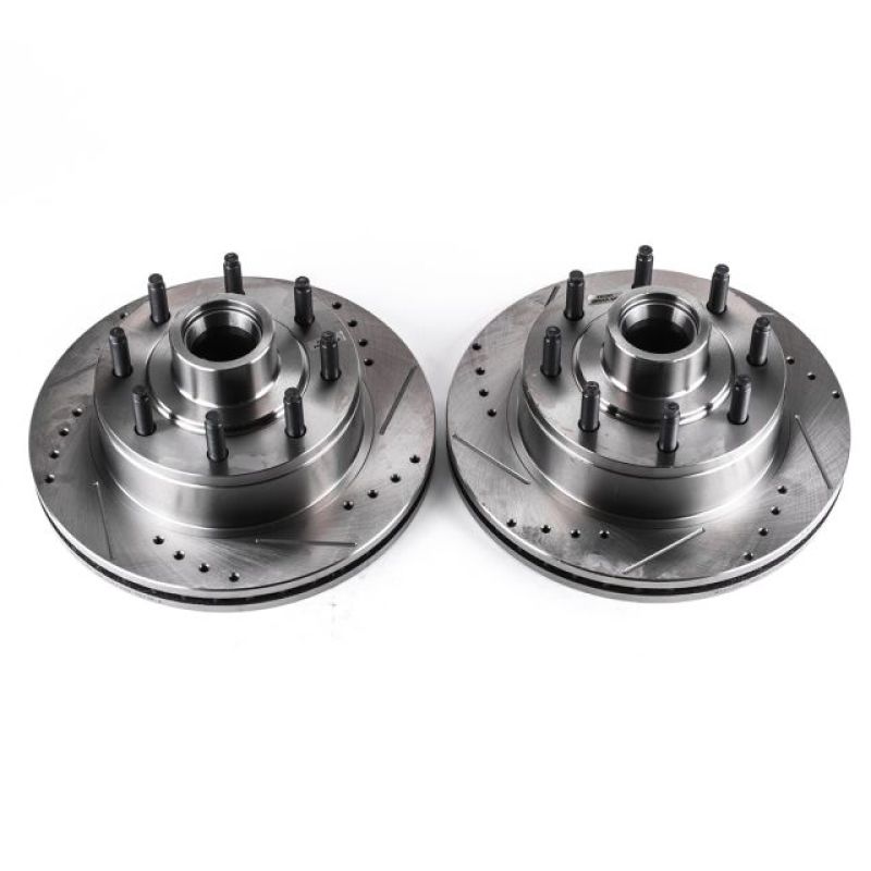 Picture of Power Stop 99-07 Ford E-350 Super Duty Front Drilled & Slotted Rotor - Pair