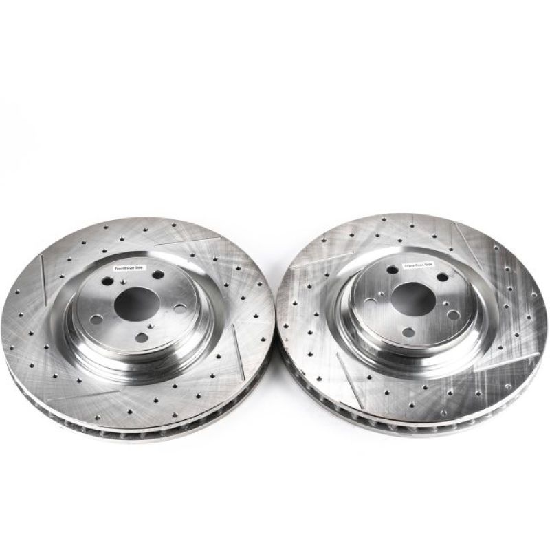 Picture of Power Stop 10-17 Lexus LS460 Front Drilled & Slotted Rotor - Pair
