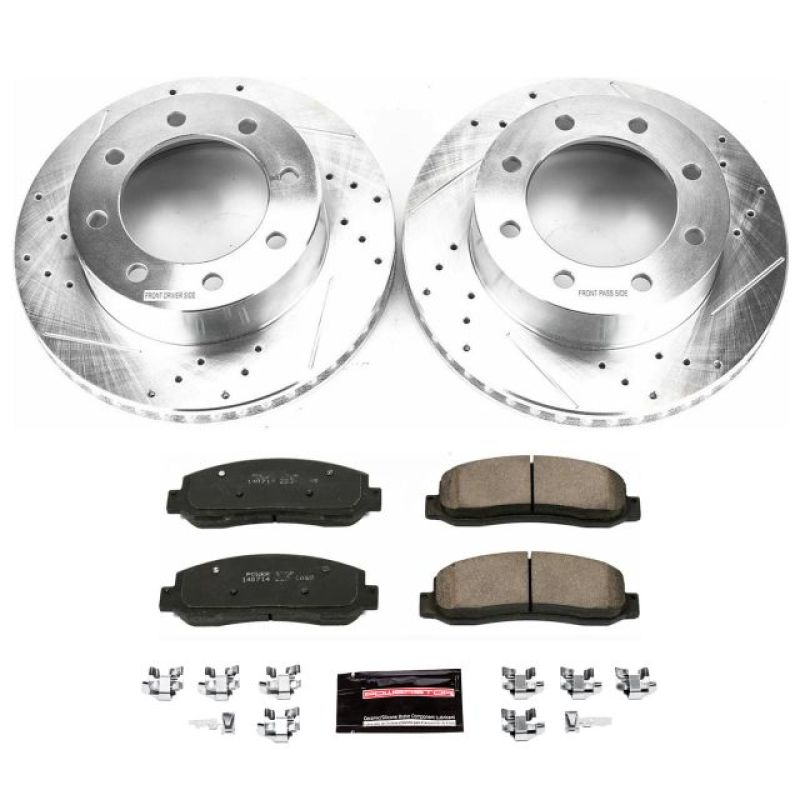 Picture of Power Stop 10-12 Ford F-450 Super Duty Front Z23 Evolution Brake Kit