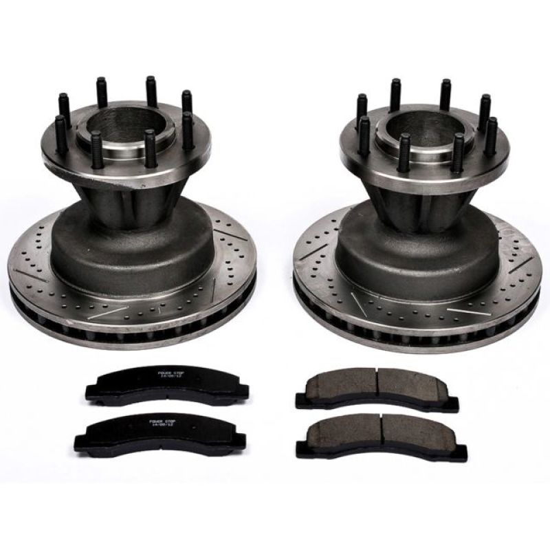 Picture of Power Stop 99-02 Ford F-350 Super Duty Front Z23 Evolution Brake Kit