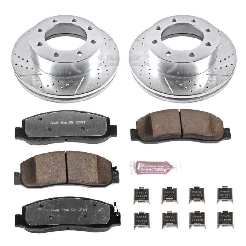 Picture of Power Stop 10-11 Ford F-350 Super Duty Front Z36 Truck & Tow Brake Kit
