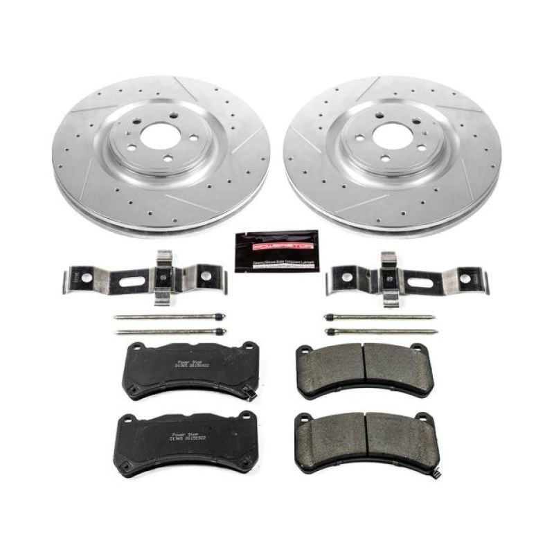 Picture of Power Stop 13-14 Ford Mustang Front Z23 Evolution Brake Kit