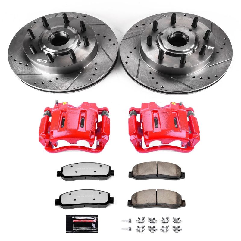 Picture of Power Stop 05-07 Ford F-250 Super Duty Front Z36 Truck & Tow Kit w/Cals
