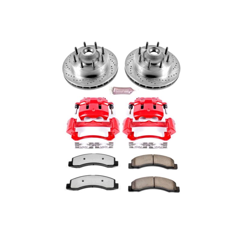 Picture of Power Stop 99-01 Ford F-250 Super Duty Front Z36 Truck & Tow Kit w/Cals