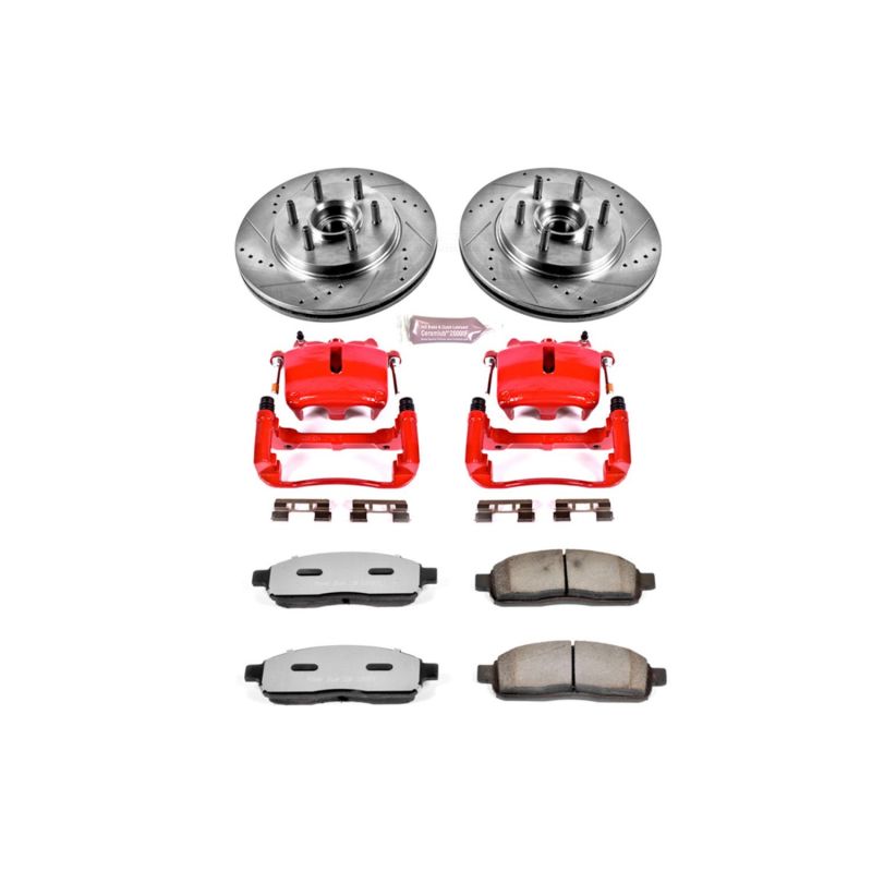 Picture of Power Stop 05-08 Ford F-150 Front Z36 Truck & Tow Kit w/Cals