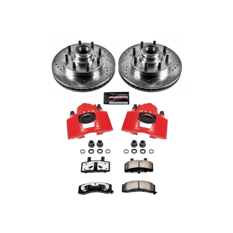 Picture of Power Stop 94-99 Chevrolet C1500 Suburban Front Z36 Truck & Tow Kit w/Cals