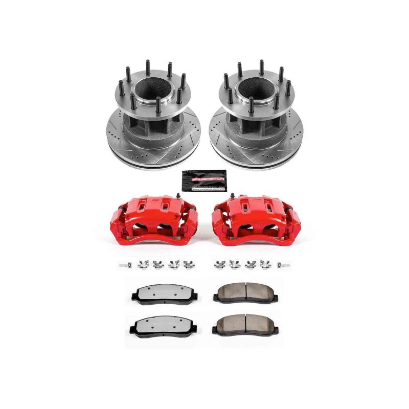 Picture of Power Stop 07-11 Ford F-350 Super Duty Front Z36 Truck & Tow Kit w/Cals