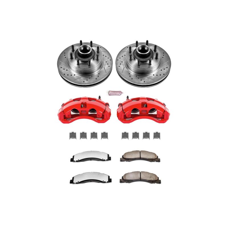 Picture of Power Stop 08-14 Ford E-150 Front Z36 Truck & Tow Kit w/Cals