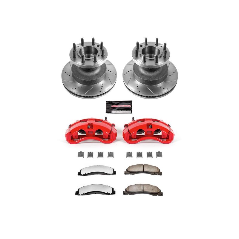 Picture of Power Stop 08-19 Ford E-350 Super Duty Front Z36 Truck & Tow Kit w/Cals