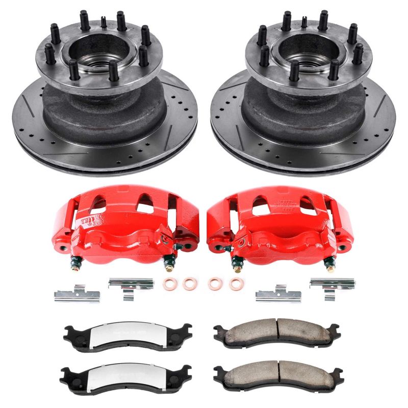 Picture of Power Stop 03-05 Ford E-350 Club Wagon Front Z36 Truck & Tow Kit w/Cals