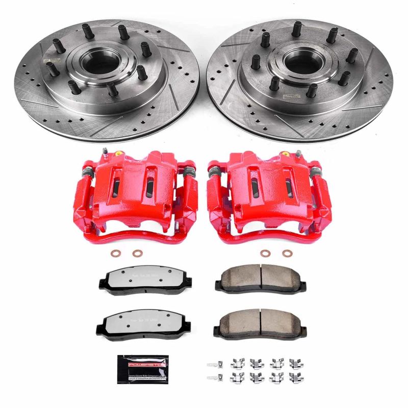 Picture of Power Stop 07-08 Ford F-250 Super Duty Front Z36 Truck & Tow Kit w/Cals