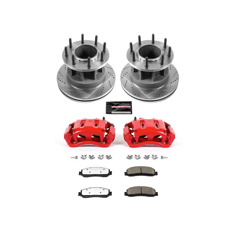 Picture of Power Stop 2012 Ford F-350 Super Duty Front Z36 Truck & Tow Kit w/Cals