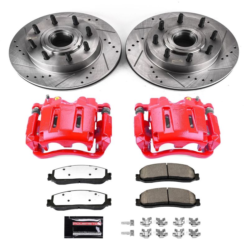 Picture of Power Stop 12-13 Ford F-250 Super Duty Front Z36 Truck & Tow Kit w/Cals
