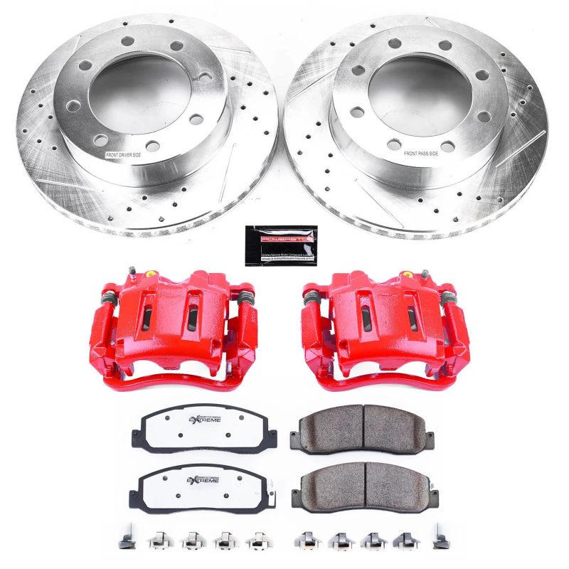 Picture of Power Stop 10-11 Ford F-350 Super Duty Front Z36 Truck & Tow Kit w/Cals